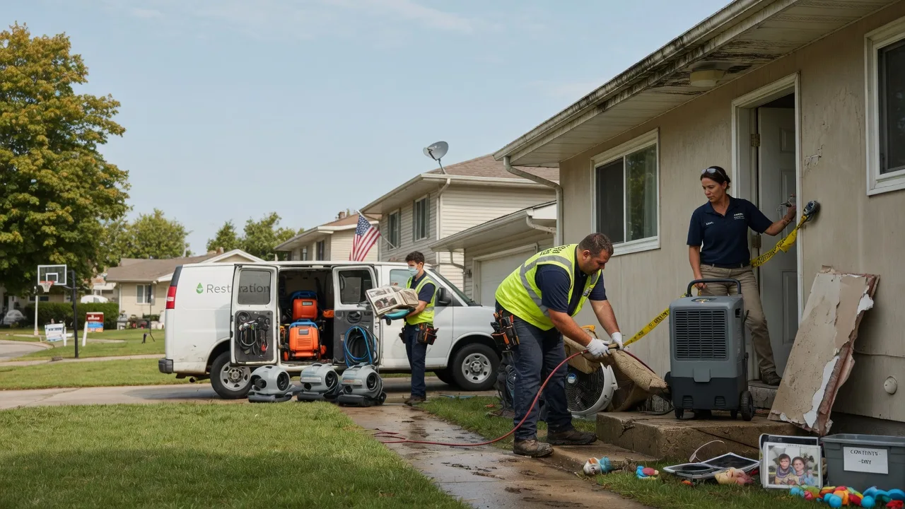 Water Damage Restoration in Normal, IL near me